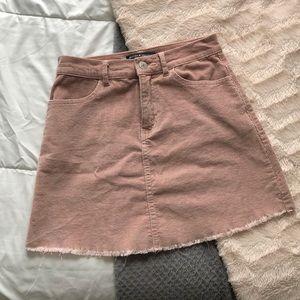 **Blush Corduroy Brandy Skirt**